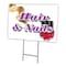 Signmission Hair & Nails Yard Sign & Stake outdoor plastic coroplast window, C-1216 Hair & Nails C-1216 Hair & Nails - alternate 1